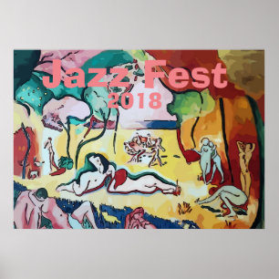 Jazz Fest Du Jardin 2018, redigera text Poster