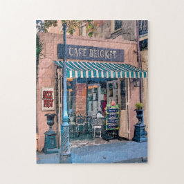 Jazz Fest Fransk Quarter Coffee Shop Pussel