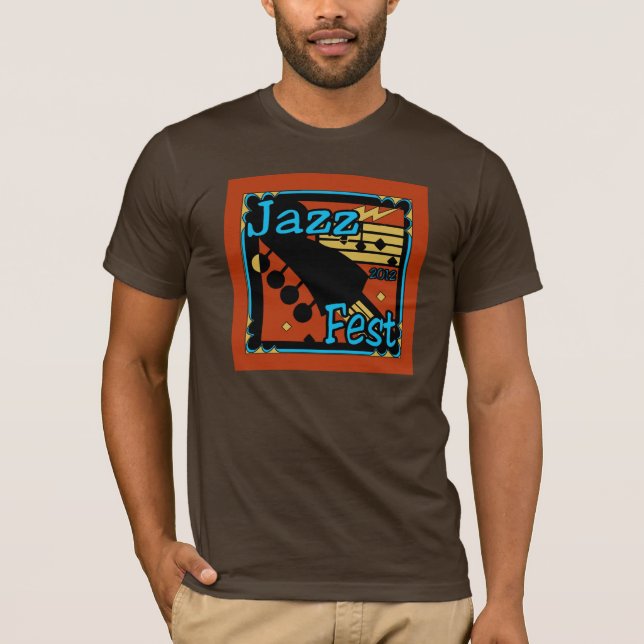 Jazz Fest Guitar 2012 T Shirt (Framsida)