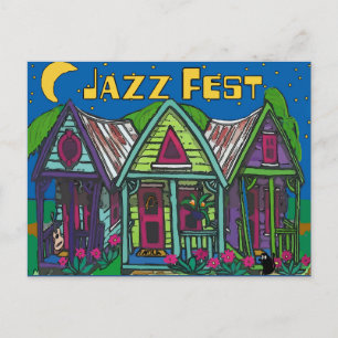 Jazz Fest Houses Vykort