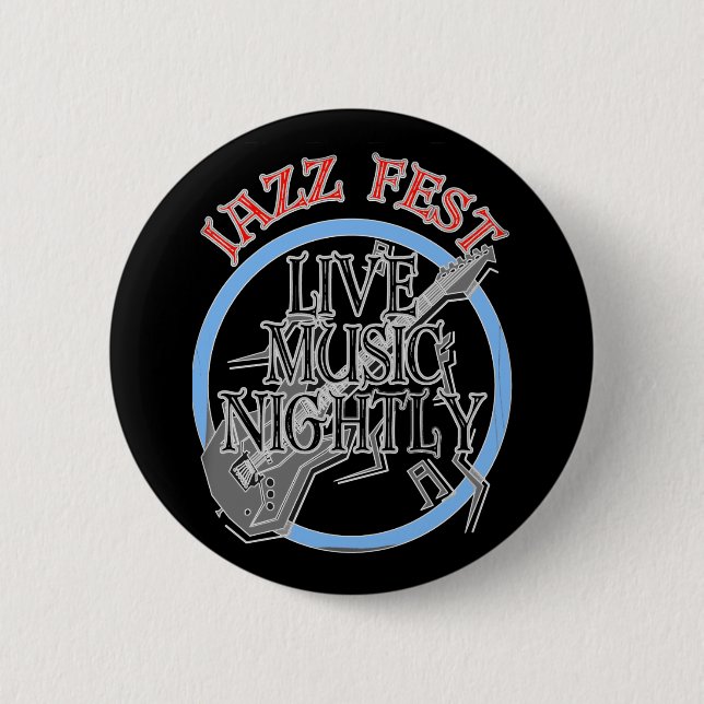 Jazz fest Live Music Black Knapp (Framsida)