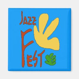Jazz Fest Löv 1 Magnet