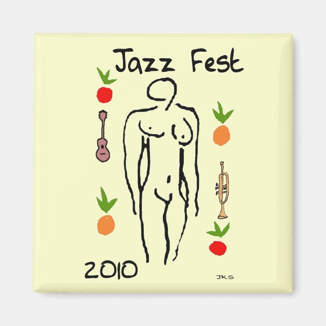 Jazz Fest Matisse Stil Magnet (Framsidan)