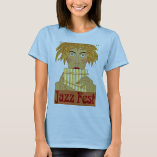 Jazz Fest Pan on Flute Tee