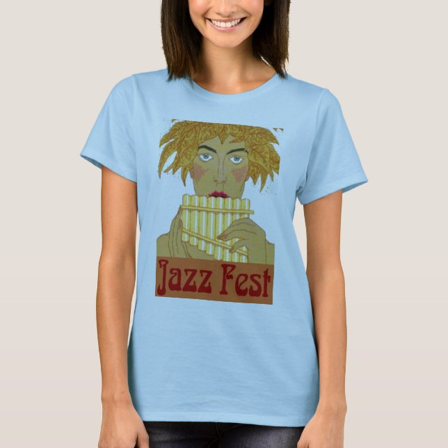 Jazz Fest Pan on Flute Tee (Framsida)