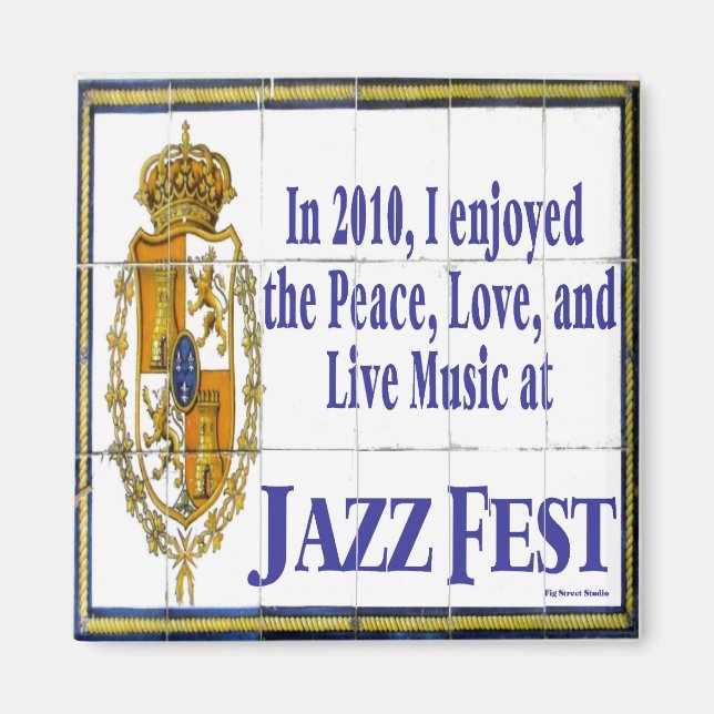 Jazz Fest Tile Mural 2010 Magnet (Framsidan)