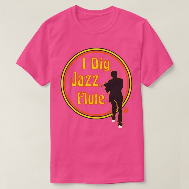 Jazz Flute T Shirt (Design framsida)
