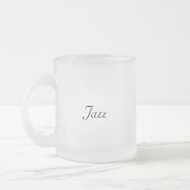 Jazz Frosted Glass Mugg