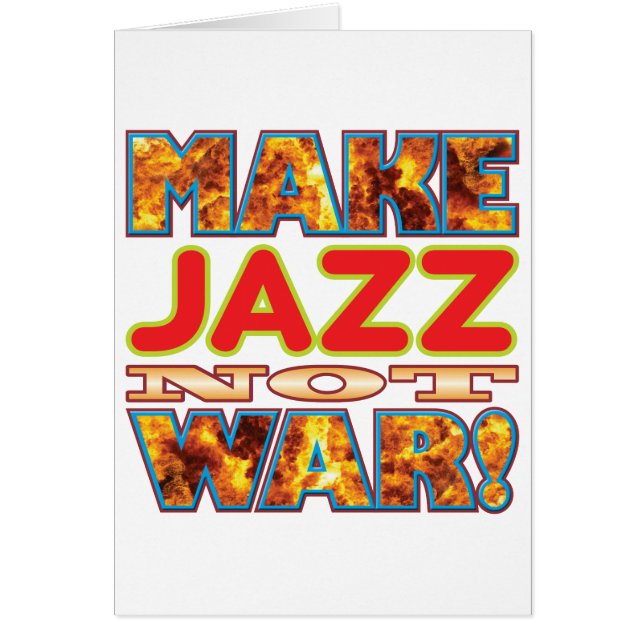 Jazz gör X Hälsningskort (Framsidan)