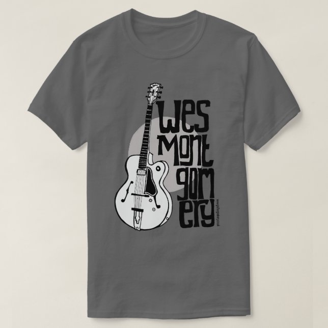 Jazz Guitar Wes Montgomery Music Älskare TShirt T Shirt (Design framsida)