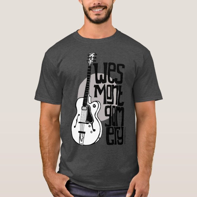 Jazz Guitar Wes Montgomery Music Lover family T Shirt (Framsida)