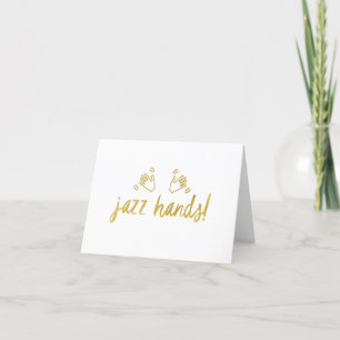 Jazz Händer Card Tack Kort