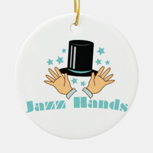 Jazz Händer Julgransprydnad Keramik