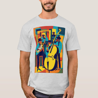 Jazz Harmony Canvas: Abstrakt Art T-Shirt