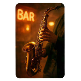 Jazz in Bar Lights Magnet