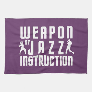Jazz Instruction anpassningsbar färg handduva Kökshandduk