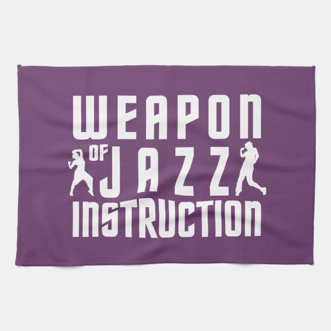 Jazz Instruction anpassningsbar färg handduva Kökshandduk (Horisontell)