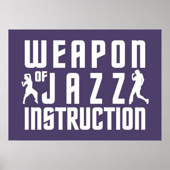 Jazz Instruction anpassningsbar färg poster (Framsidan)