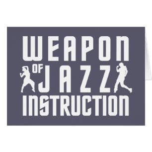 Jazz Instruction anpassningsbar-hälsningskort Hälsningskort