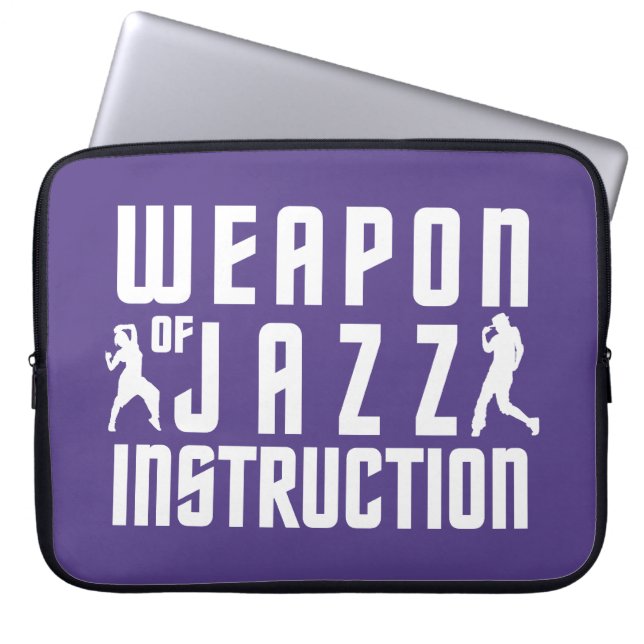Jazz Instruction anpassningsbar laptop sleeve (Framsidan)