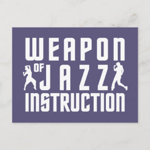 Jazz Instruction anpassningsbar vycard Vykort