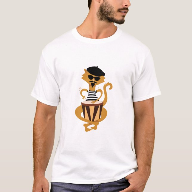 Jazz Kat T Shirt (Framsida)