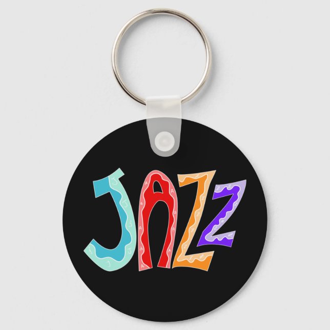 Jazz Lettering Nyckelring (Framsida)