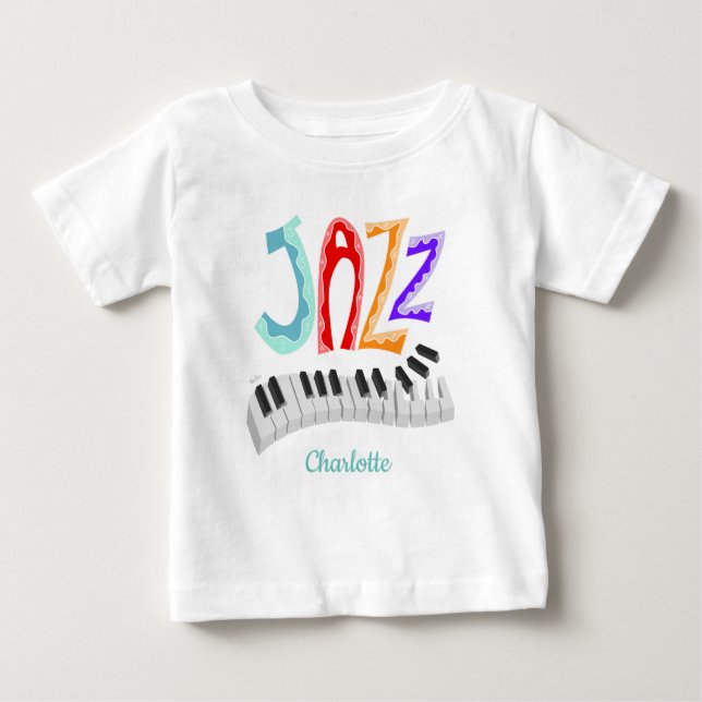 Jazz Lettering T Shirt (Framsida)