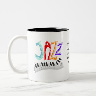 Jazz Lettering Två-Tonad Mugg