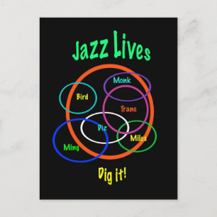 Jazz Lives Vykort