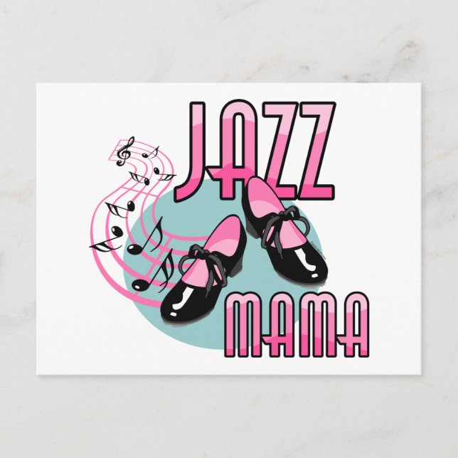 Jazz Mamma Tap Dancing Vykort (Framsida)
