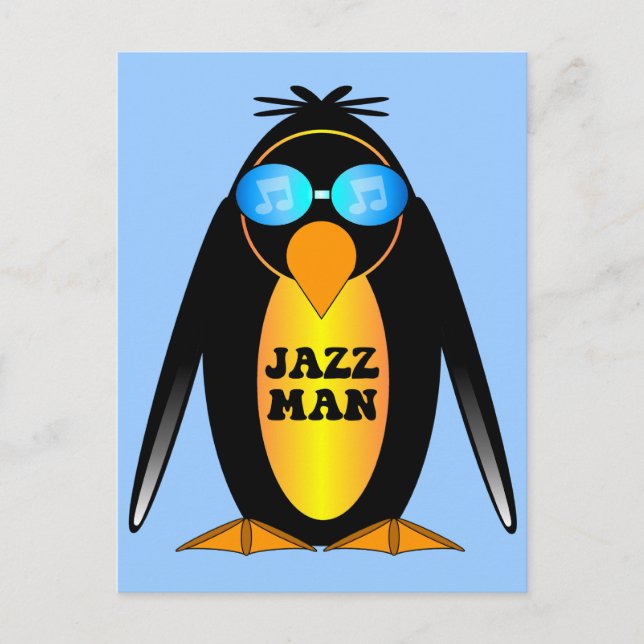 Jazz Man Vykort (Framsida)