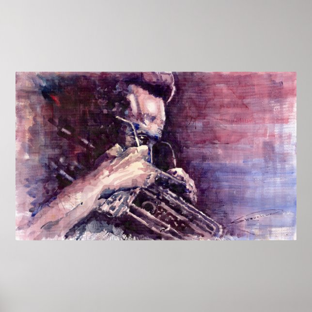 Jazz Miles Davis Meditation Poster (Framsidan)