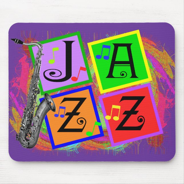 Jazz Music Älskare Gifts Musmatta (Framsidan)
