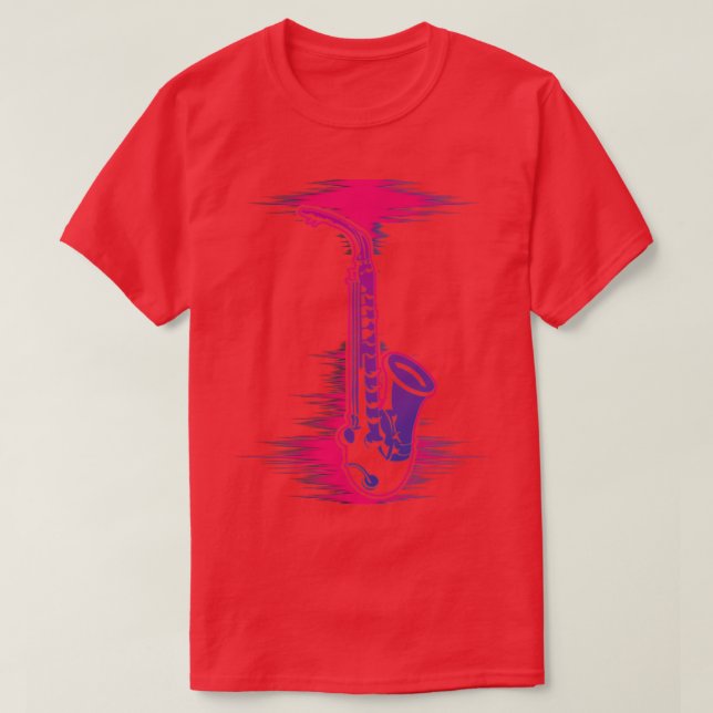 Jazz Music Älskare Saxophonist Instrument Saxophon T Shirt (Design framsida)