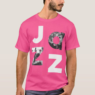 Jazz Music Band Typography Gifts for Jazz Älskare T Shirt