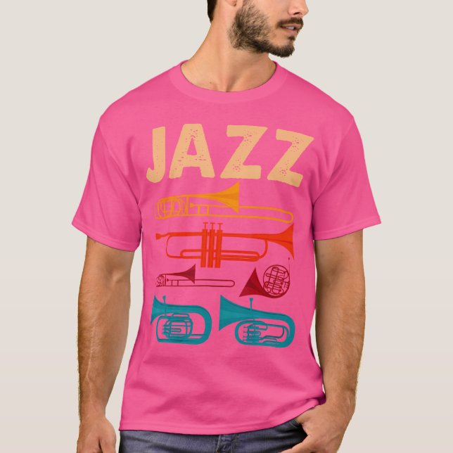 Jazz Music Design T Shirt (Framsida)