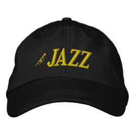 Jazz Music Embroiderade Hat Broderad Keps