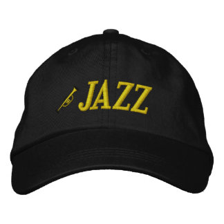 Jazz Music Embroiderade Hat Broderad Keps