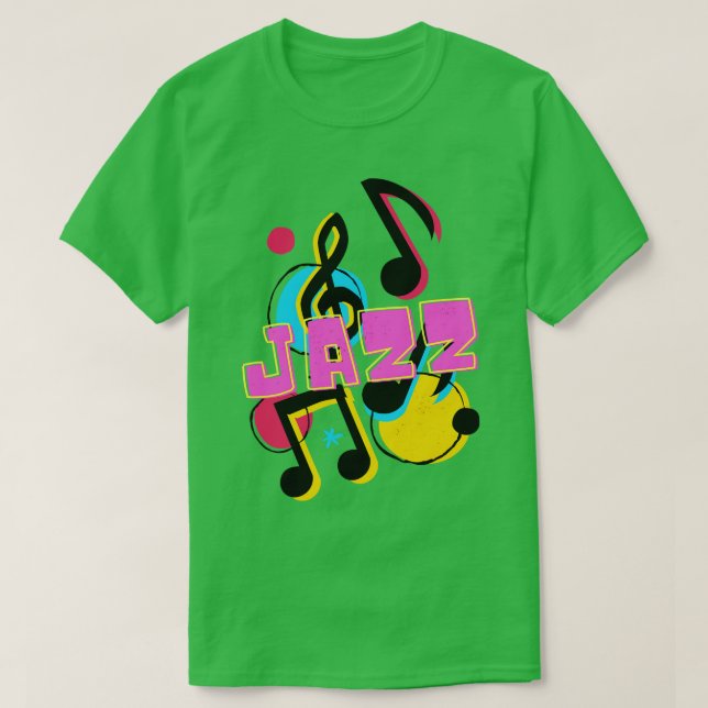 Jazz Music Funk Soul Musician Art T Shirt (Design framsida)