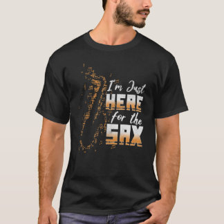 Jazz Music här för Saxophone Musician Kärlek Saxo T Shirt