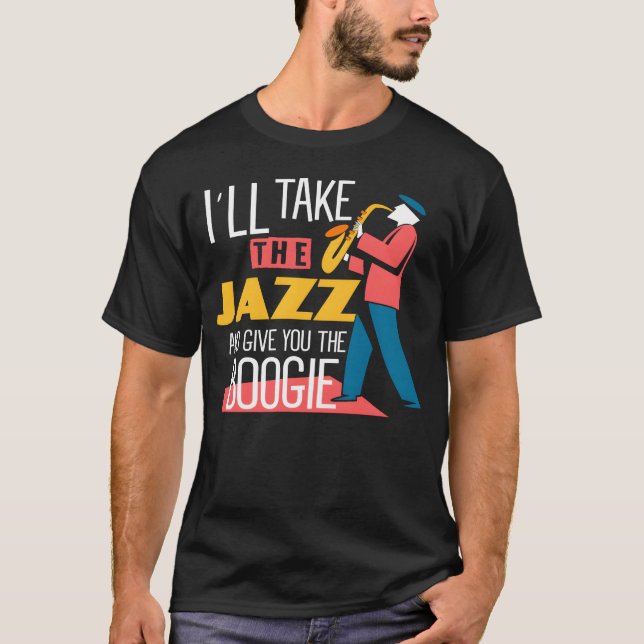 Jazz Music Jazz Musician T Shirt (Framsida)
