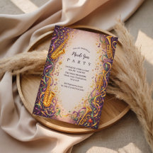 Jazz Music Mardi Gras Masquerade