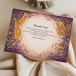 Jazz Music Mardi Gras Masquerade Tack Kort