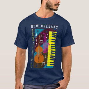Jazz Music New Orleans Music Festival Musical T Shirt