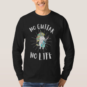 Jazz Music och Jazz Guitar - Unicorn Guitarist T Shirt