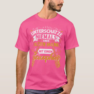 Jazz Music Orchestra Gift Old Man Pension Saxop T Shirt