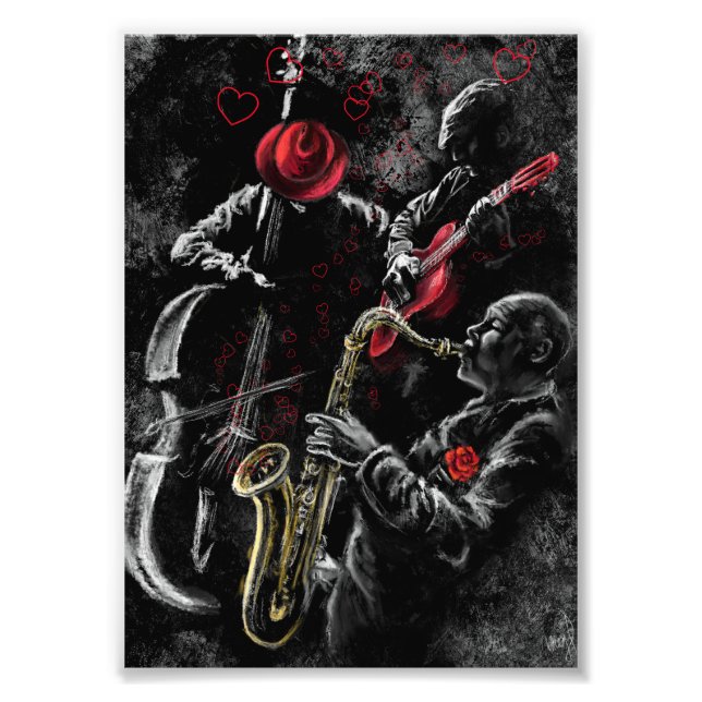 Jazz Music Poster Jazz Band (Framsidan)