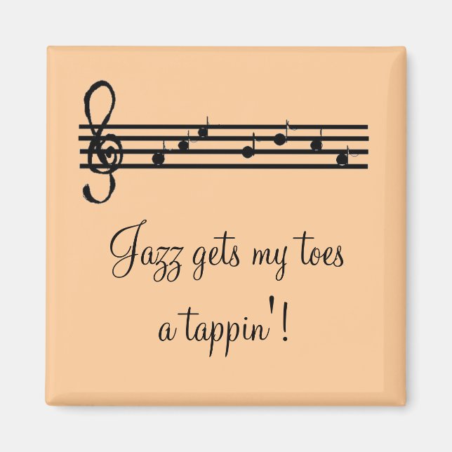 Jazz Music Say Magnet (Framsidan)