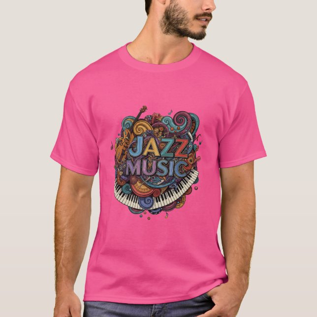 Jazz Music T Shirt (Framsida)